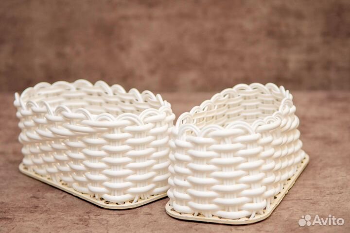 Плетеные корзинки из ротанга