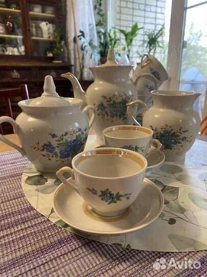 Кофейный фарфоровый сервиз СССР
