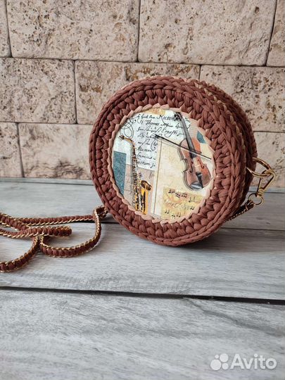 Сумка женская круглая