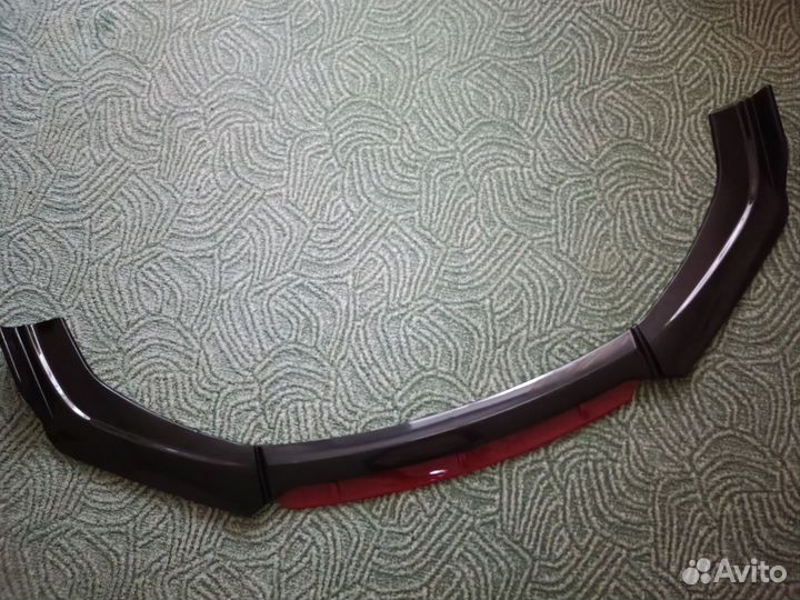 Сплиттер переднего бампера универсальный