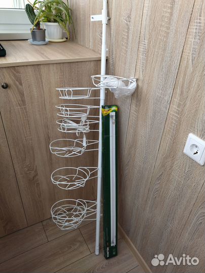 Стойка для цветов в распор с подсветкой