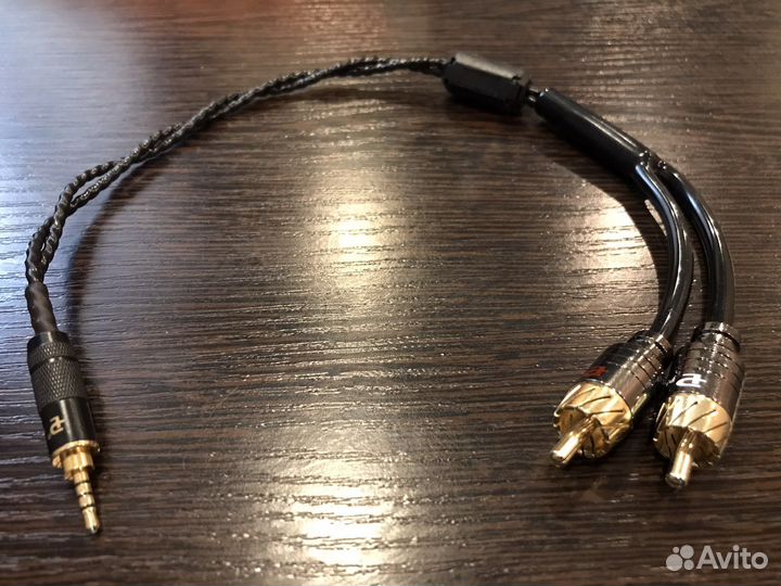 2,5 jack - 2 rca. Балансный кабель