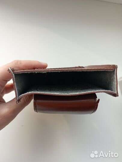 Фляга металлическая с чехлом, на пояс