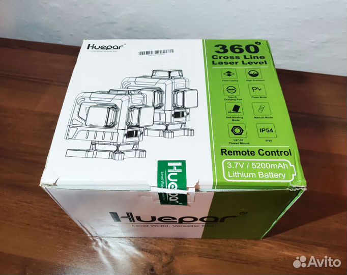 Лазерный уровень 4D Huepar 904DG