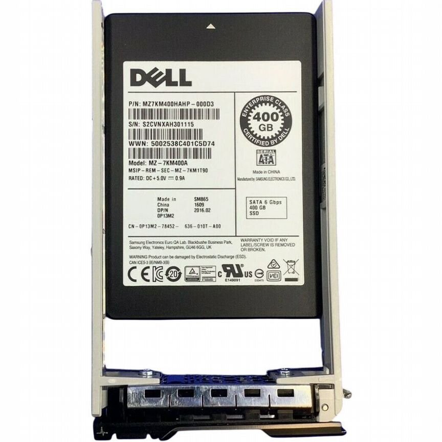 [P13M2] Жесткий Диск Dell 400gb Sata3 2,5" Ssd P13m2