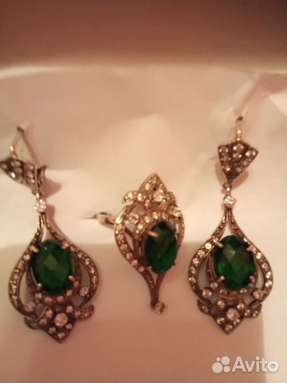 Серьги серебро длинные 925