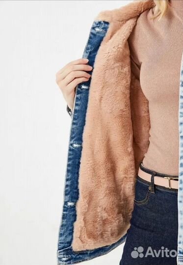 Twinset джинсовая куртка с мехом новая Италия