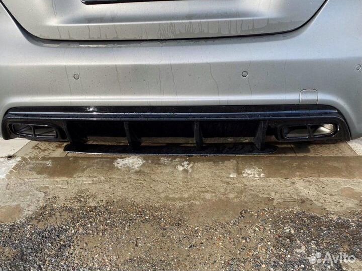 Задний диффузор для бампера Mercedes-Benz A-Class