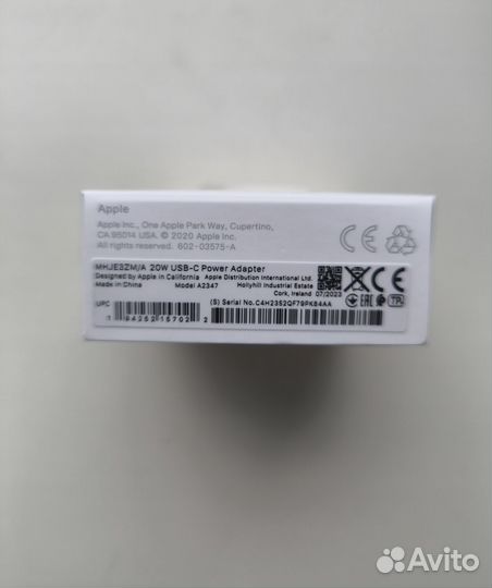 Оригинальный блок iPhone 20 w