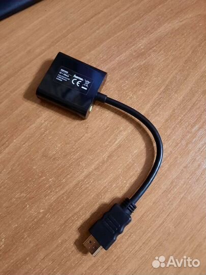 Адаптер переходник hama, hdmi (m) - VGA (f), 0.1м