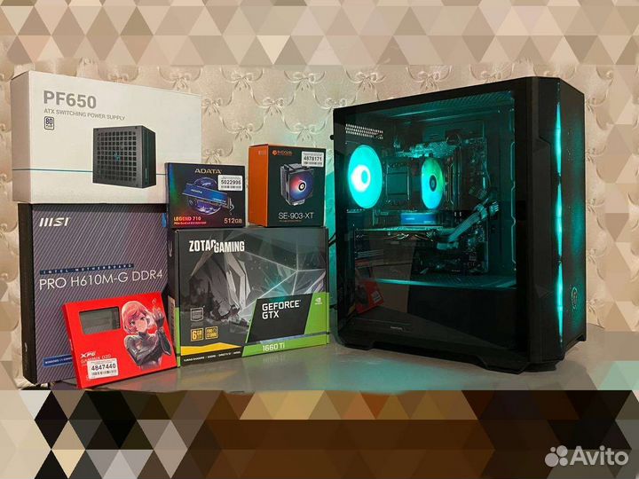 Игровой пк MSI MAG Intel 12th/GTX 1660 TI