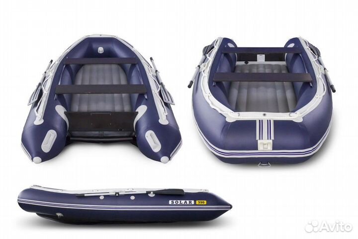 Лодка Solar-350 К (Максима), Синий от завода
