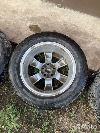 Литые диски R17 rav 4 и резина
