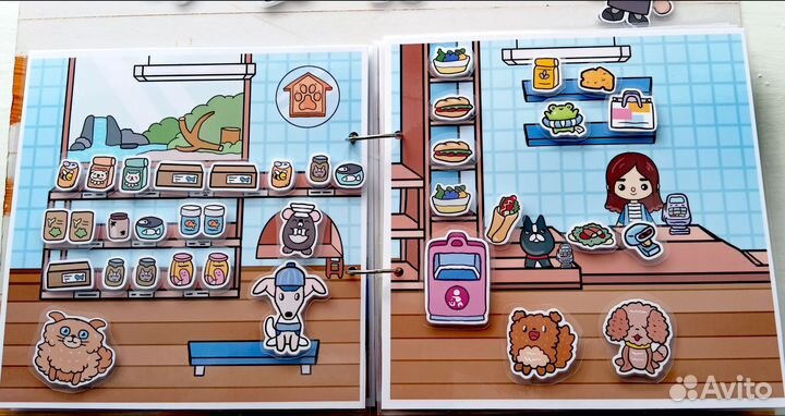 Тока Бока Гарри Поттер книжка на липучках