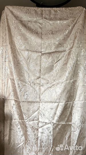 Штора бежевого оттенка