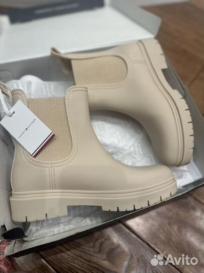 Tommy hilfiger сапоги резиновые челси