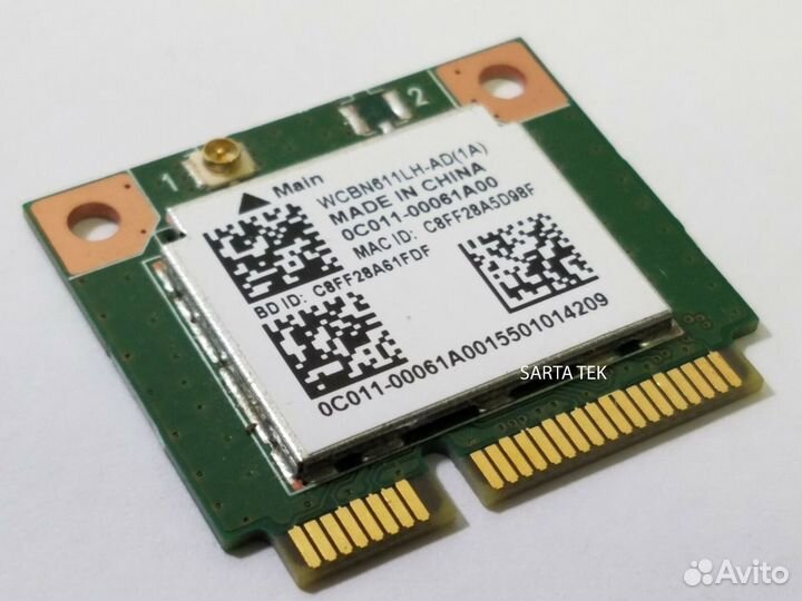 Модуль Wi-Fi RTL8723BE /HMC 802.11B/G/N+BT4.0(1*1)