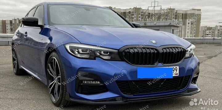 Губа переднего бампера BMW 3 G20 M-Perfomance