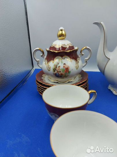 Антикварный кофейный сервиз mitterteich