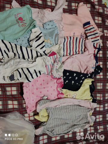 Детские вещи пакетом для девочек от 0 до 1