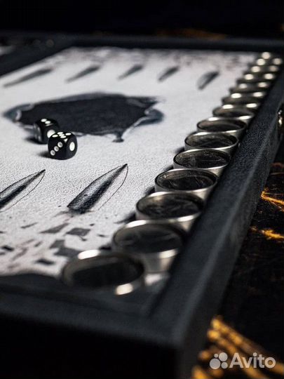 Нарды стандарт кожаные