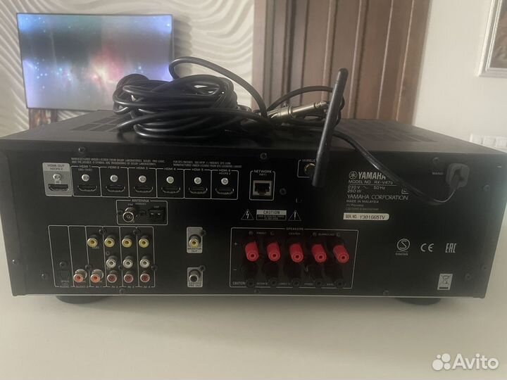 AV- Ресивер yamaha 5.1 RX V479 black