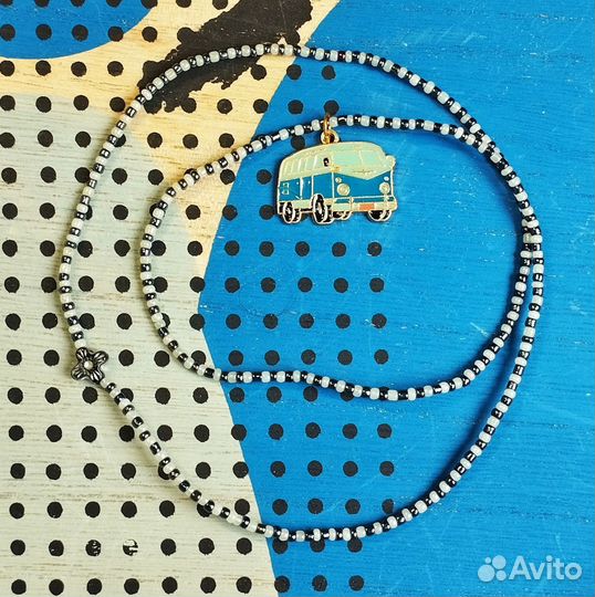 Кулон на подвески из бисера