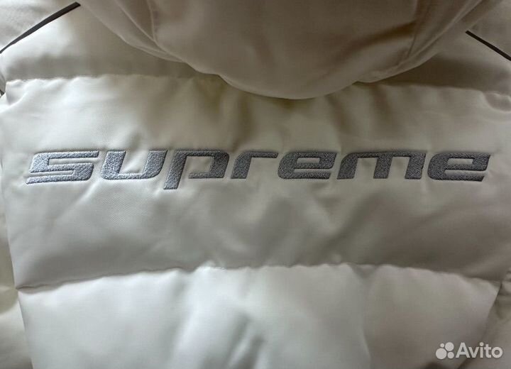 Пуховик Jordan x Supreme White Puffer Jacket FW24