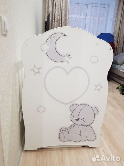 Детская кроватка с маятником + матрас новый