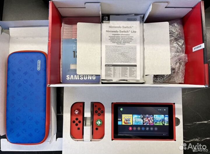 Nintendo switch v2 mario edition Прошитая