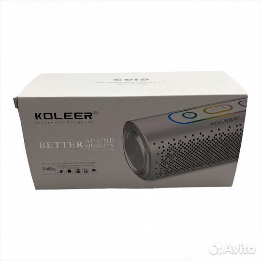 Портативная колонка koleer S819 silver
