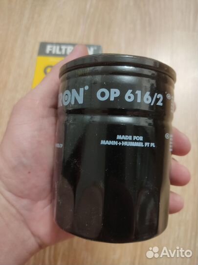 Фильтр масляный OP616/2 Skoda Fabia / VW Lupo