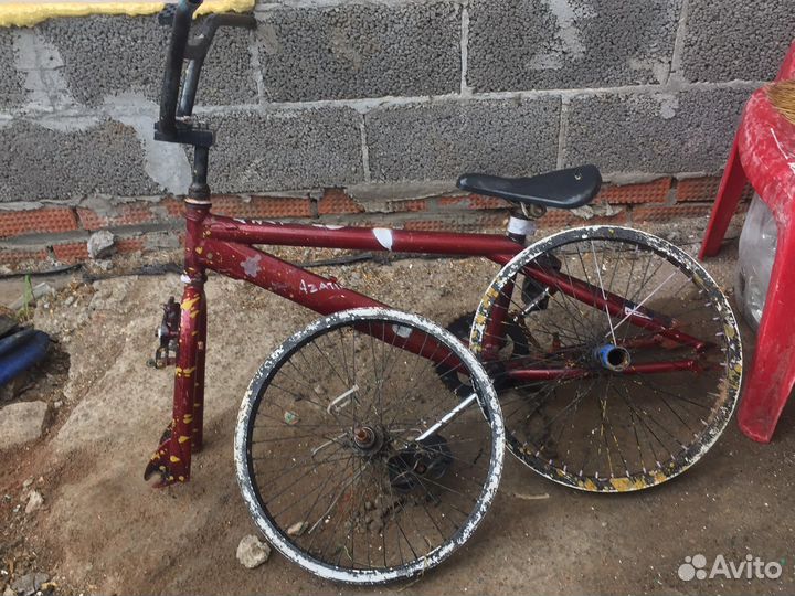 Рама велосипеда и диски вмх