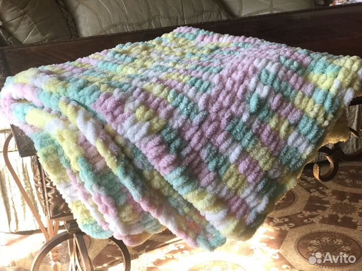 Плюшевый плед 85х85см