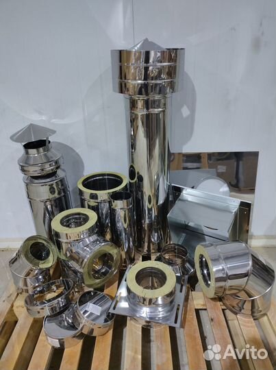 Дымоход 4 м Комплект Диаметр 115х200