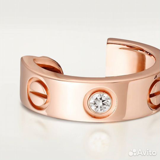 Cartier love серьги золото