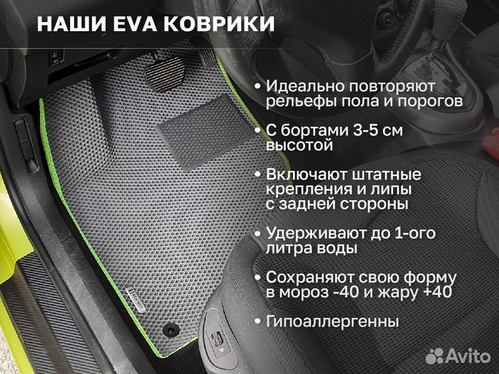 Ева коврики 2D EVA эва Москвич 3 I 2022-н.в