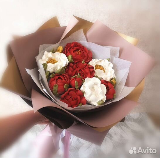 Букеты из зефирных цветов