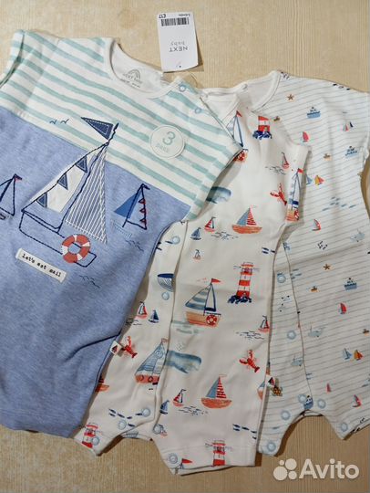 Песочники,боди Некст, 3-6 мес, 68см