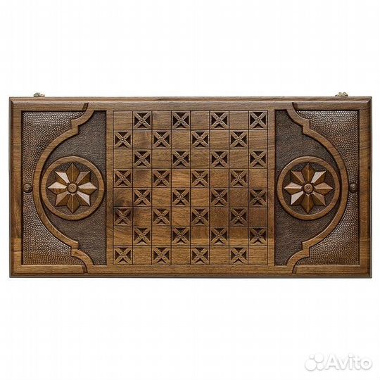 Нарды и шашки резные Долина Арарата 60 х 60 см бук Армения 62482