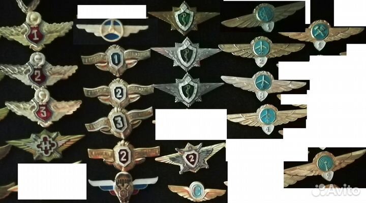 Значки военные и другие
