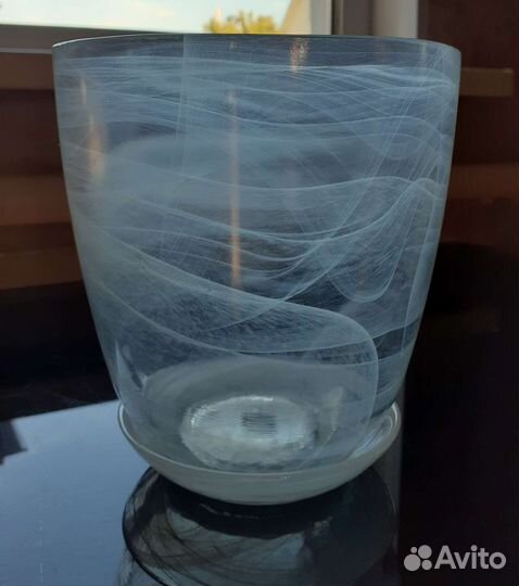 Горшок для орхидеи стеклянный