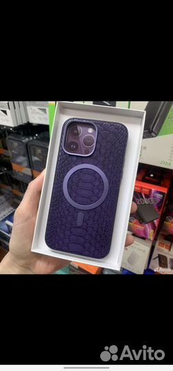 Чехол на iPhone 14 Pro/Max MagSafe Blue