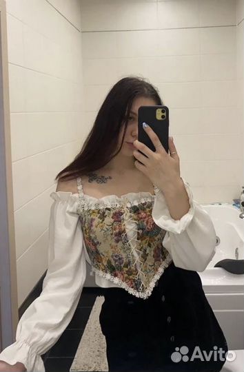 Готический топ y2k лолита