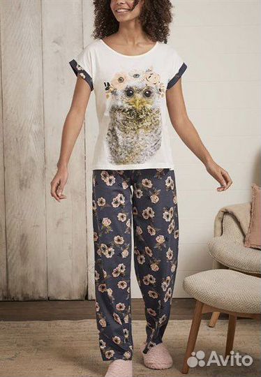 Большой размер женская пижама домашняя одежда