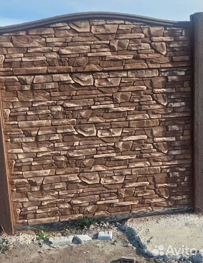 Забор, еврозабор бетонный