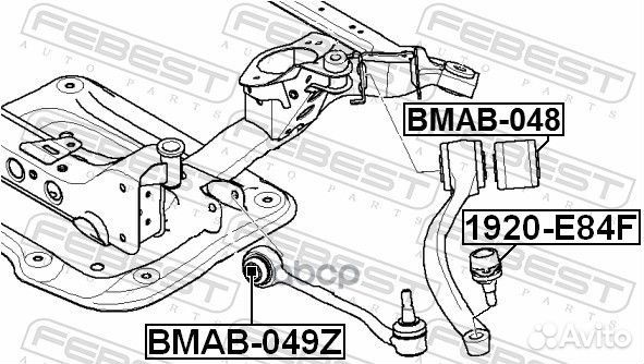 Шаровая опора BMW 3 E90 2004-2008 ECE передне