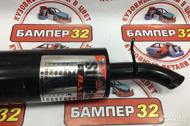Глушитель прямоточный stinger /без насадки/ ваз 21