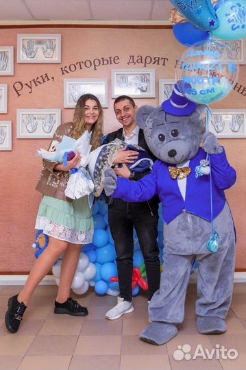 Ростовые куклы Мишка Тедди и Зайка Поздравления