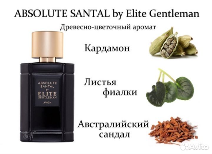 Туалетная вода absolute santal BY elite gentleman